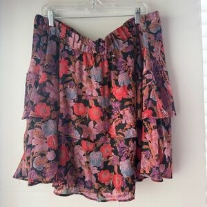 Torrid Floral Layered Skirt